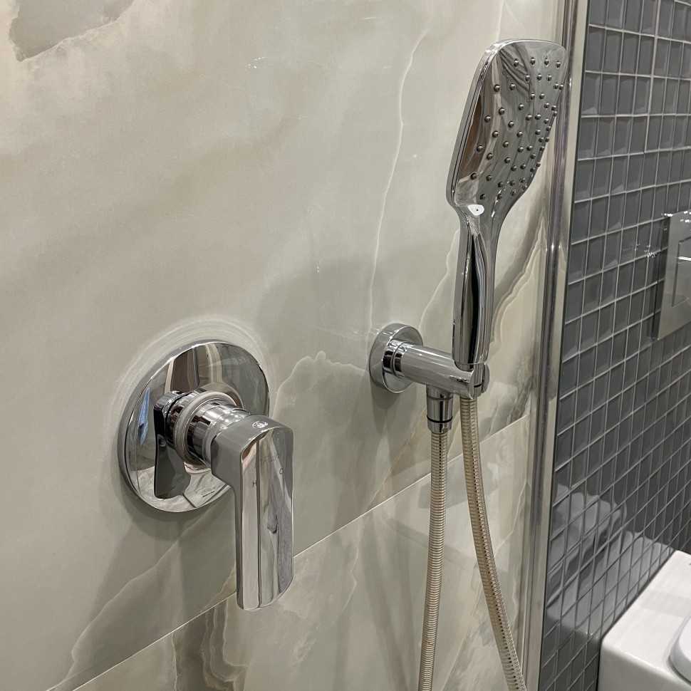 Paini Pescara Душевая лейка, 1 режим, пластик, цвет: хром PSCR155