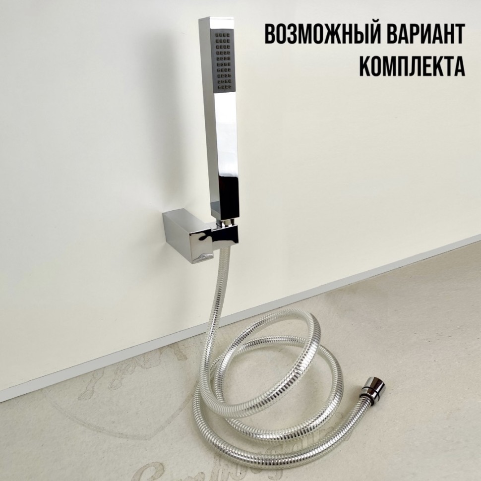 Paini Quadra Душевая лейка, 1 вид струи, латунь, цвет: хром 53CR155AO