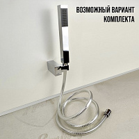 Paini Quadra Душевая лейка, 1 вид струи, латунь, цвет: хром 53CR155AO