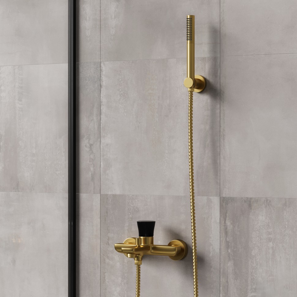 Paini Tonda Душевая лейка, 1 режим, латунь, цвет: золото брашированное 53PJ155AS