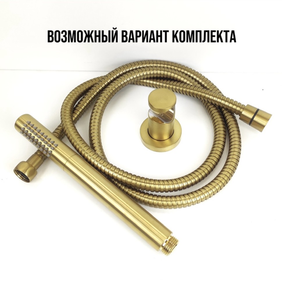 Paini Tonda Душевая лейка, 1 режим, латунь, цвет: золото брашированное 53PJ155AS