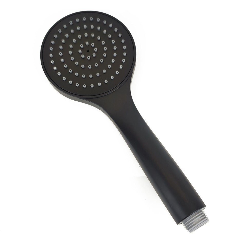 Paini Torino Душевая лейка, 1 режим, латунь, цвет: черный матовый TRYO155