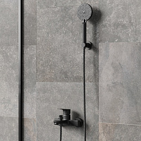 Paini Torino Душевая лейка, 3 режима, латунь, цвет: черный матовый TRYO155F3D110