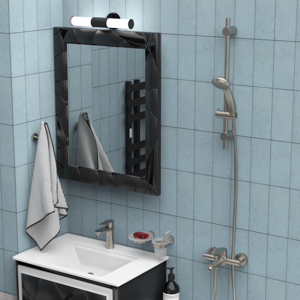 Paini Verona Душевая штанга 70 см, цвет: никель брашированный 99PW124P1