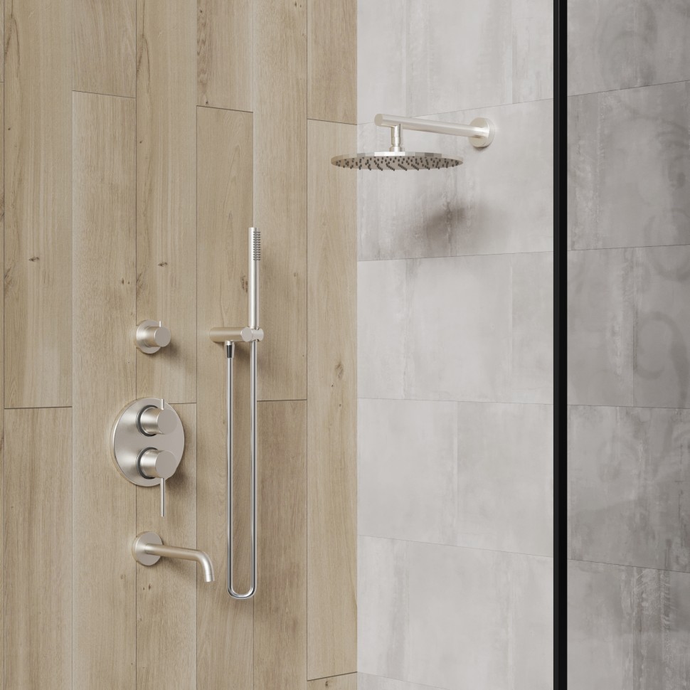 Paini Кронштейн настенный 35 см, цвет: никель брашированный 50PW745TT35