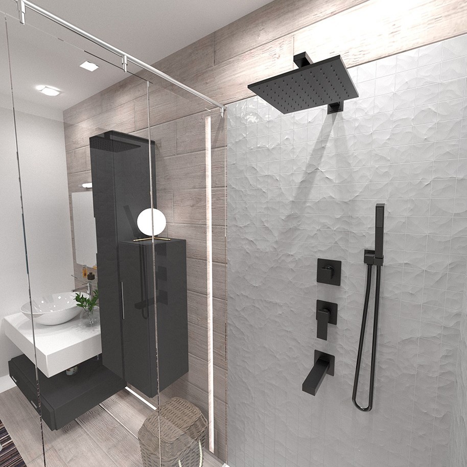 Paini Кронштейн настенный 35 см, цвет: черный брашированный 50PZ745QQ35