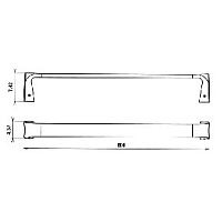 Paini Lady Полотенцедержатель, 50 см, подвесной, цвет: хром 89CR002