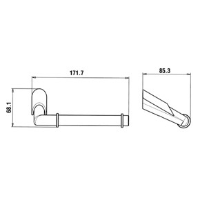 Paini Morgana Держатель туалетной бумаги, цвет: хром 73CR051
