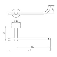 Paini Pixel Держатель туалетной бумаги, цвет: хром 81CR051