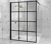 Paini Душевая перегородка 100x195 рисунок решетка PAINI-WalkIN100G