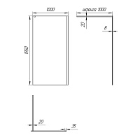 Paini Душевая перегородка 100x195 стекло прозрачное PAINI-WalkIN100C