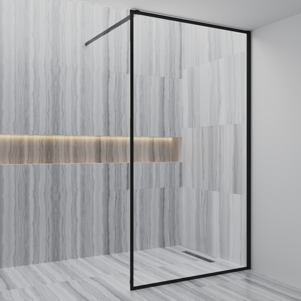 Paini Душевая перегородка 110x195 рисунок рамка PAINI-WalkIN110F