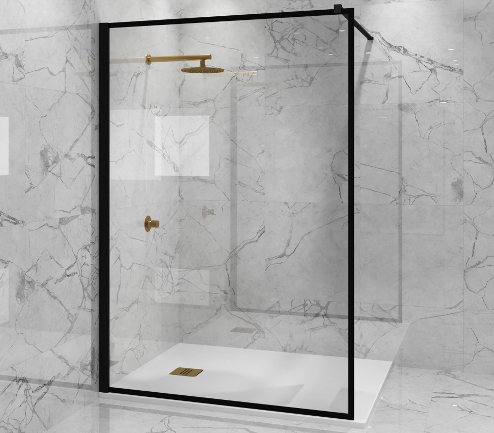 Paini Душевая перегородка 110x195 рисунок рамка PAINI-WalkIN110F