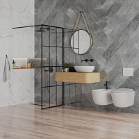 Paini Душевая перегородка 80x195 рисунок решетка PAINI-WalkIN80G