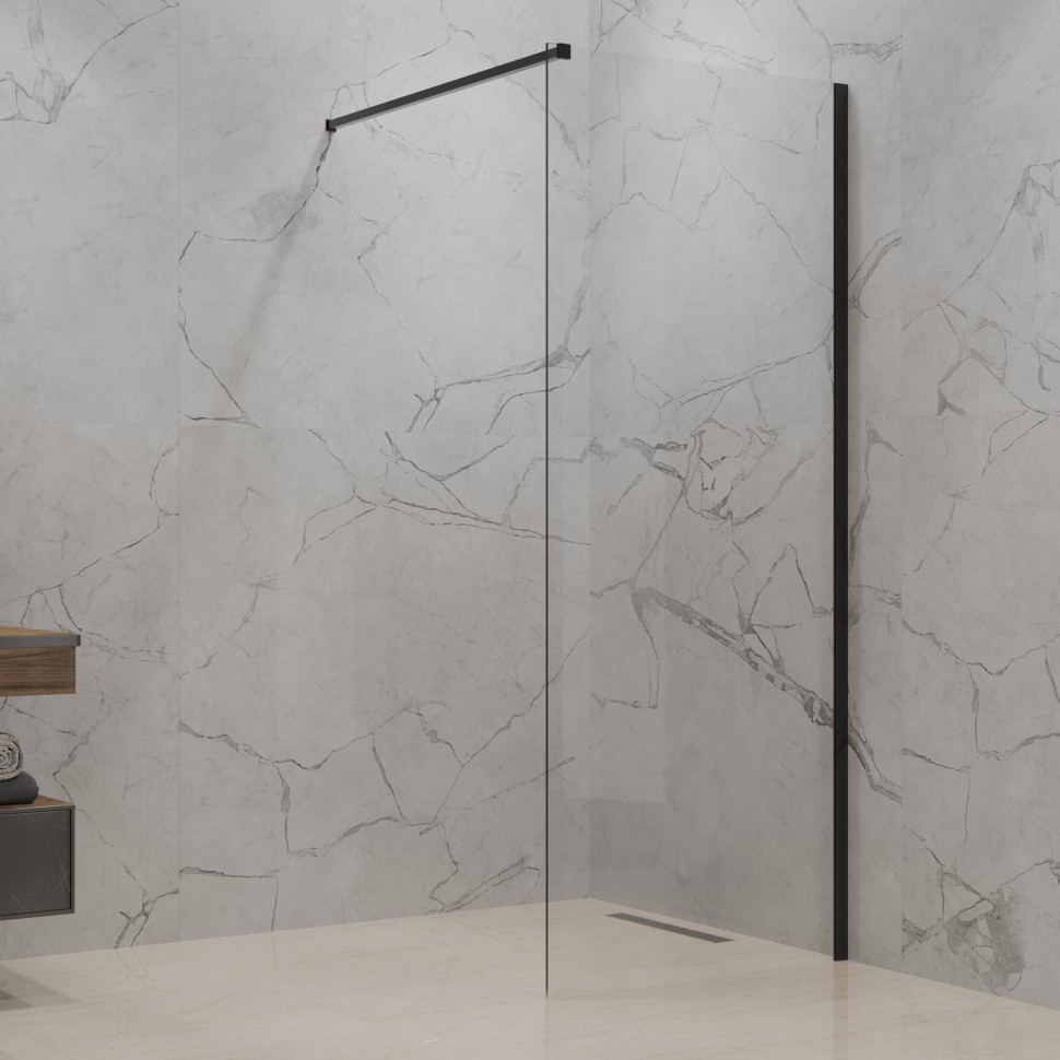 Paini Душевая перегородка 80x195 стекло прозрачное PAINI-WalkIN80C