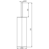 Paini Dax-DaxR Ершик для унитаза напольный цвет: хром 84CR061