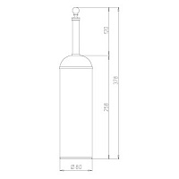 Paini Duomo Ершик для унитаза напольный цвет: хром 88CR061