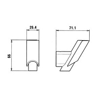 Paini Morgana Крючок для халата, округлый цвет: хром 73CR011