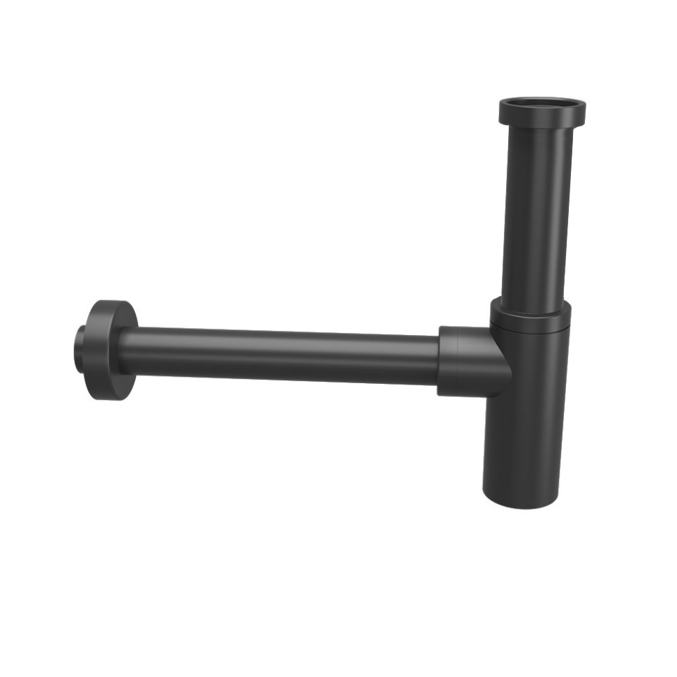 Paini Cox Сифон для раковины латунный, цвет: черный брашированный 78PZ849