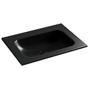 Ceramica Nova Grace Раковина накладная 61х45,7 см, без перелива и отв. под смес, цвет: черный матов CN7011MBwx