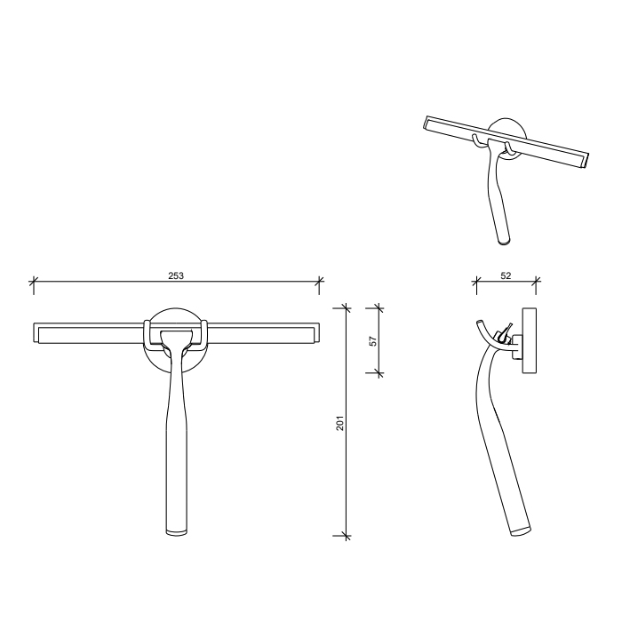 Decor Walther Quick Стеклоочиститель, цвет: золото 0835620