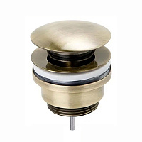 Paini Донный клапан клик-клак универсальный, цвет: состаренная бронза 53F3945ETSR