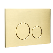 Boheme Кнопка смыва для инсталляции, 2 режима, нержавеющая сталь, цвет: matt gold 649-MG