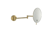 Boheme Косметическое зеркало подвесное, 3-х кратное увеличение, без подсветки, цвет: matt gold 508-MG