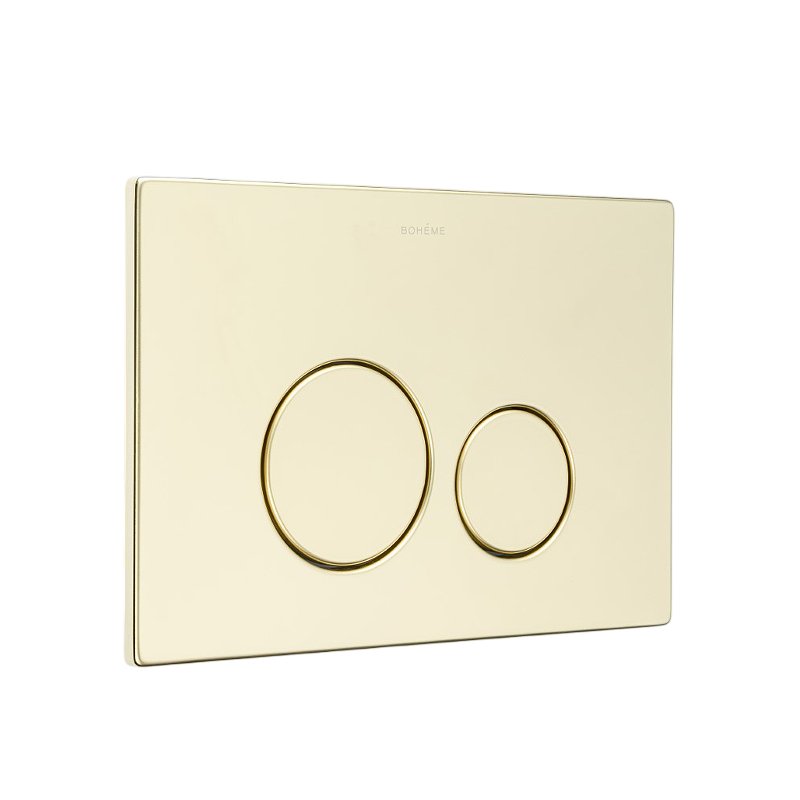 Boheme Кнопка смыва для инсталляции, 2 режима, нержавеющая сталь, цвет: gold 649-G