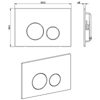 Boheme Кнопка смыва для инсталляции, 2 режима, нержавеющая сталь, цвет: gold 649-G