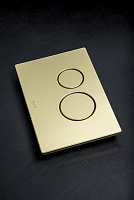 Boheme Кнопка смыва для инсталляции, 2 режима, нержавеющая сталь, цвет: gold 649-G