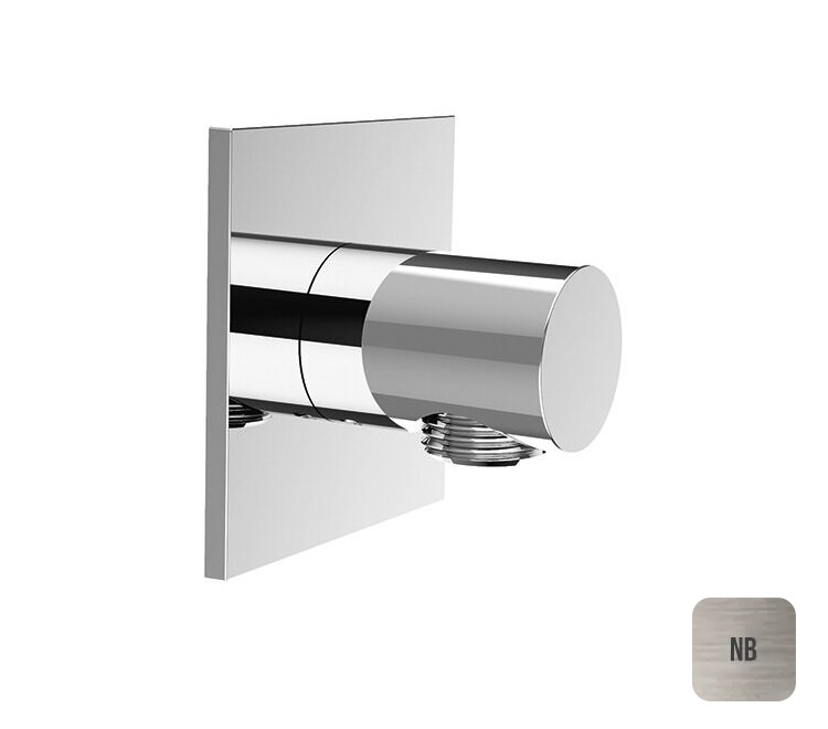 Almar Square Шланговое подключение для лейки с держателем, цвет: nickel brushed E095036.NB