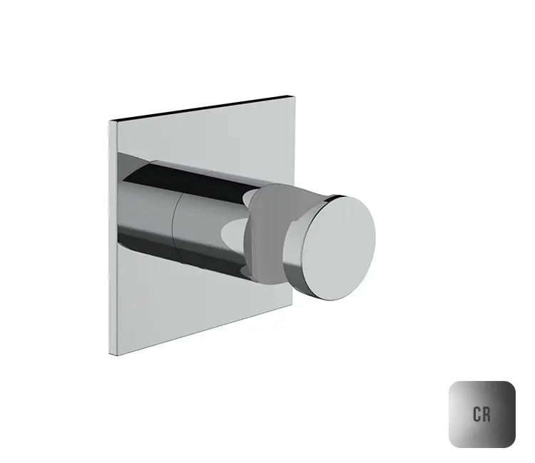 Almar Square Держатель душевой лейки на стену из латуни, цвет: chrome E120013.CR