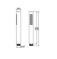 Almar Easybrass Ручной душ, 1 режим, цвет: matt white E082091.MW