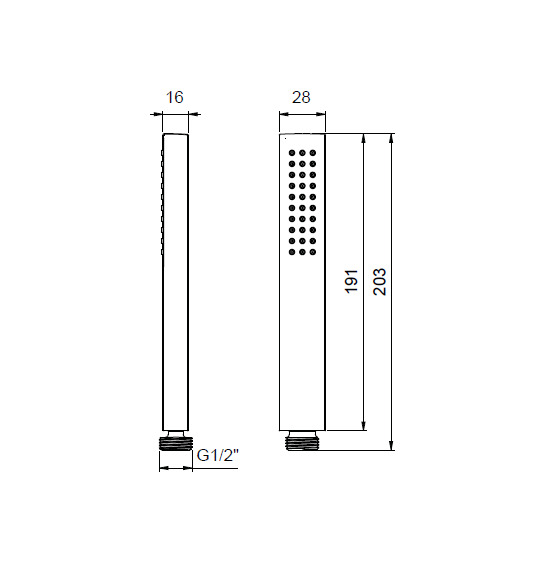 Almar Thin Ручной душ, 1 режим, цвет: polished gold E082094.GO