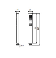 Almar Thin Ручной душ, 1 режим, цвет: polished gold E082094.GO