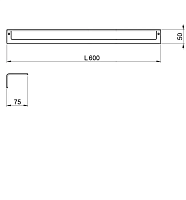 Almar Accessories Полотенцедержатель 60 см, подвесной, цвет: brushed high brass E305003.HB316