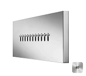 Almar Душевая форсунка с наклонной струей, 25х1х8h см, цвет: mirror stainless steel глянцевый E044246.MS