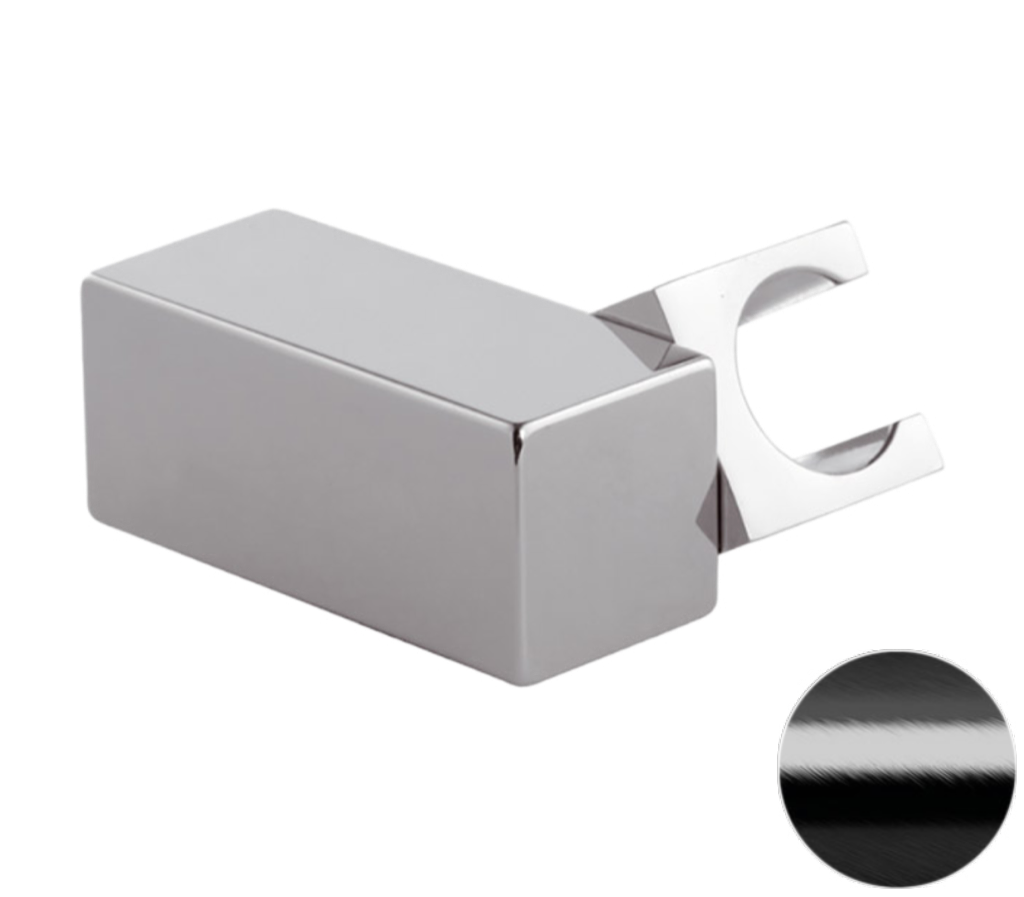 Remer Держатель ручного душа регулируемый, цвет: cromo nero spazzolato 339SSCFP