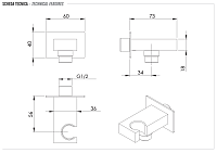 Remer Шланговое подключение с держателем душа, цвет: oro lucido 337WDO