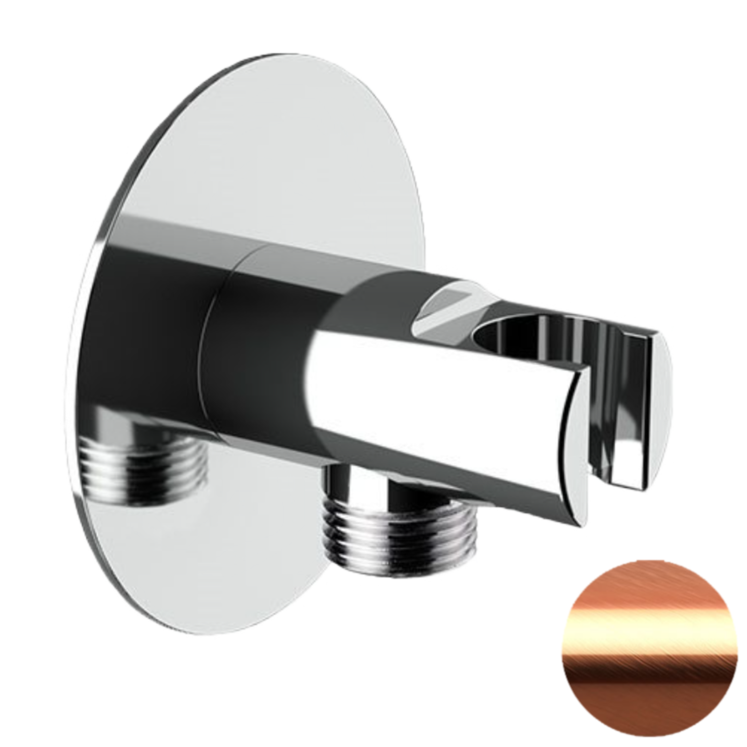 Remer Шланговое подключение с держателем душа, цвет: rame spazzolato 337XRP