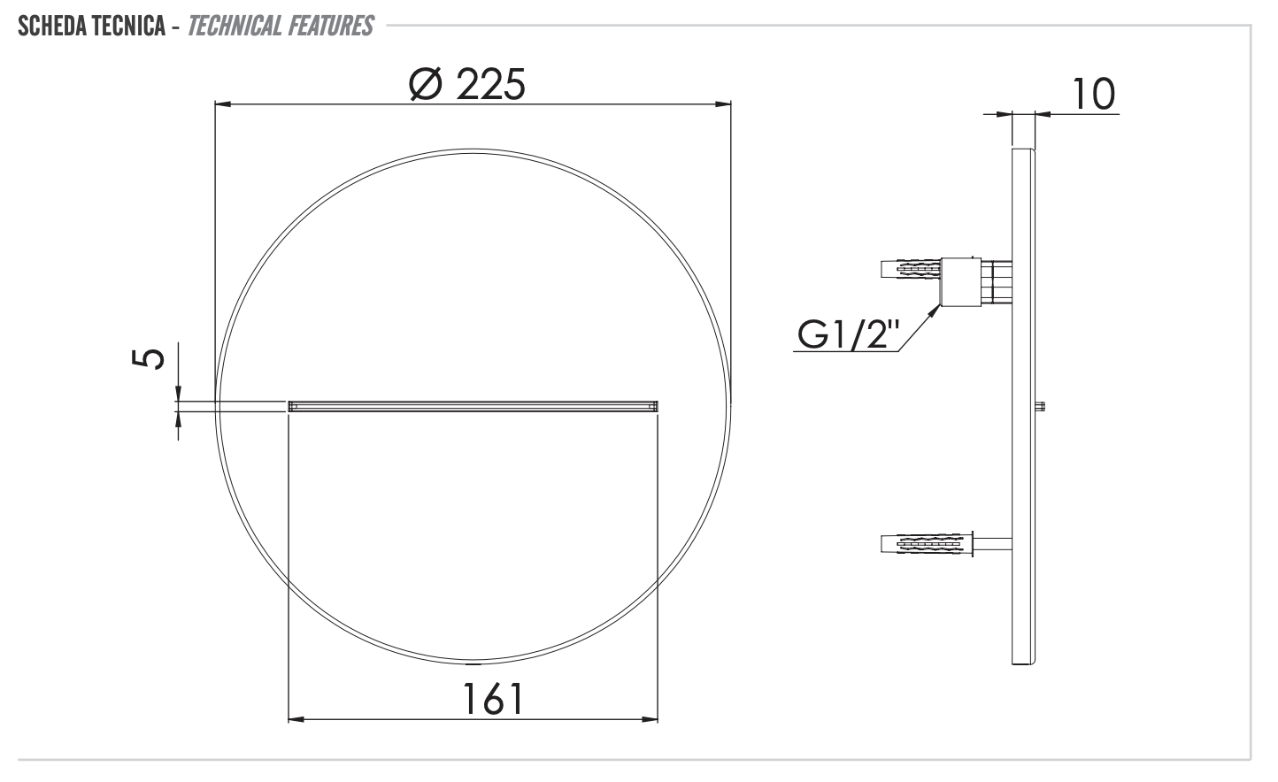 Remer Излив встраиваемый для ванны каскадный, цвет: nero opaco 359XTNO