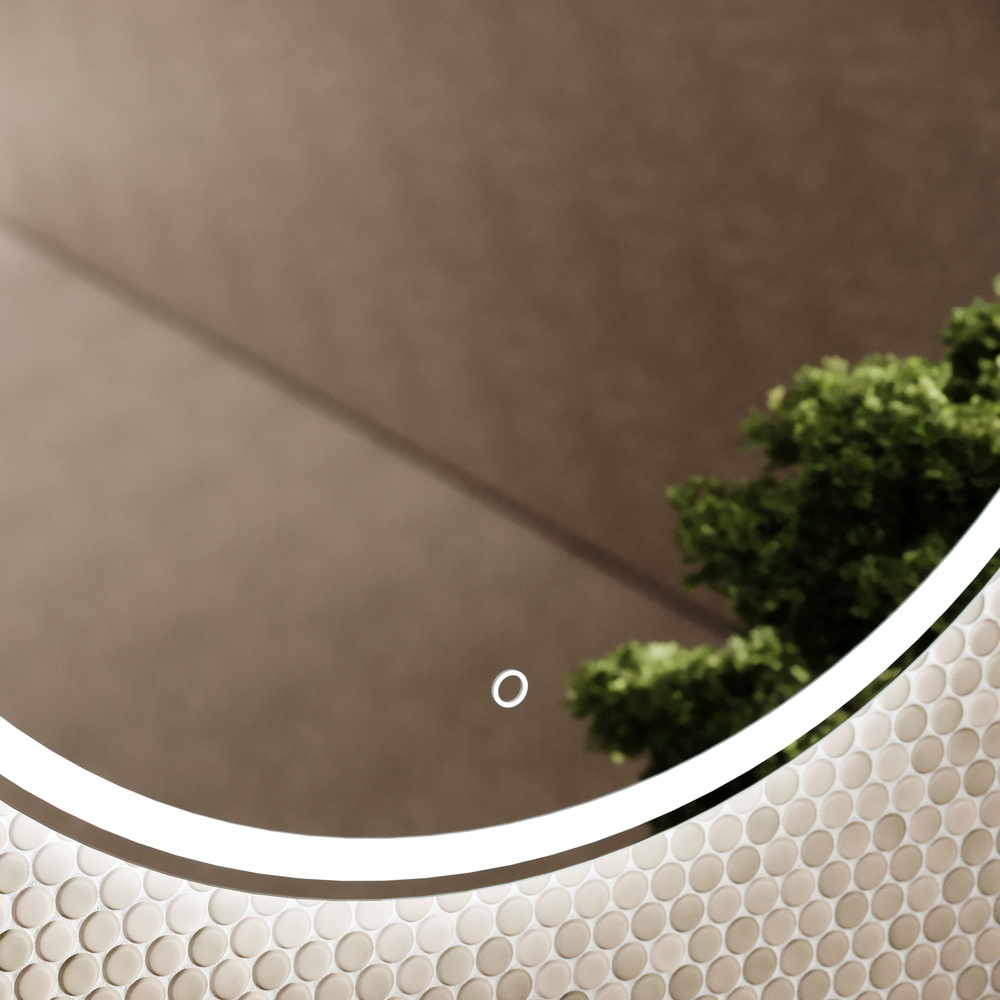 Sancos Bella Зеркало с подсветкой d80 см, сенсорный выключатель BE800