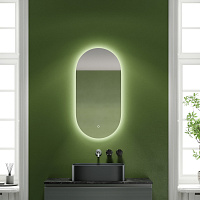 Sancos Oval Зеркало с подсветкой 45х90h см, сенсорный выключатель OV45C