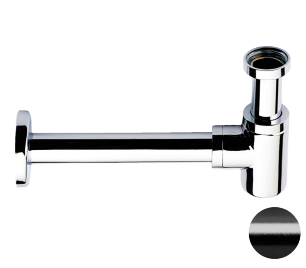 Remer Сифон для биде, цвет: cromo nero spazzolato 958BCFP