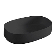 ArtCeram Cognac Раковина чаша 55x35x14,5h см, без перелива, покрытие Saniglaze, цвет: glossy black COL003 03 34