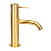 Remer X Style Смеситель для раковины, без д/к, высота излива 8,4 см, цвет: oro spazzolato X12BG