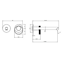 Gessi Anello Смеситель настенный, цвет: copper brushed PVD 63383#708