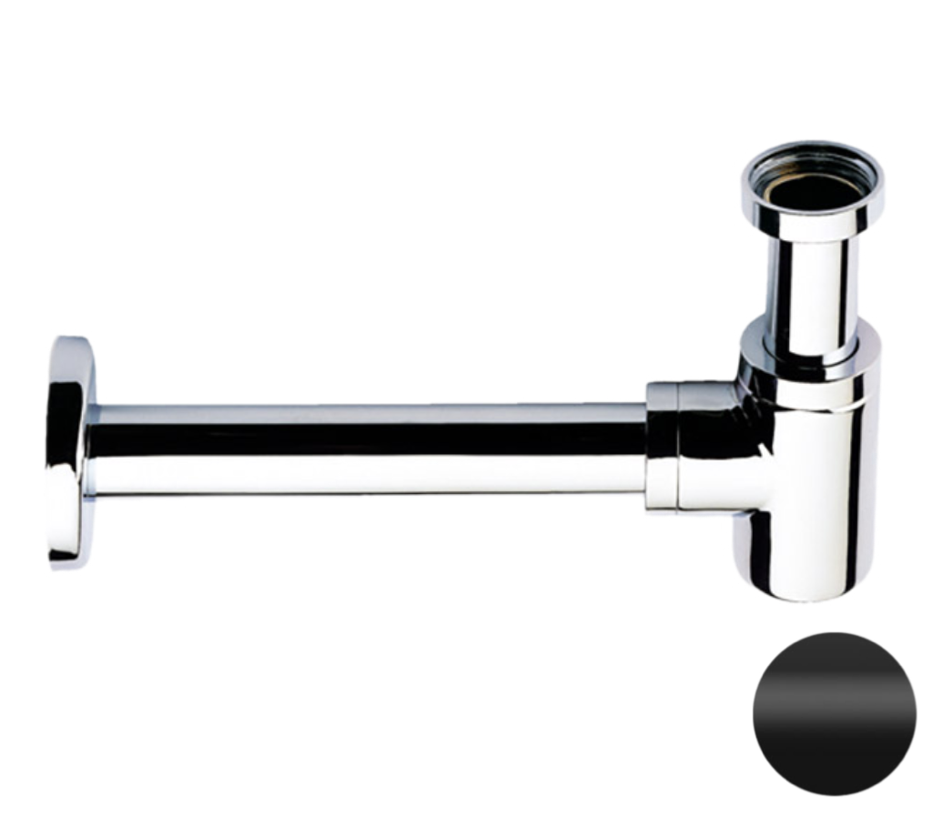 Remer Сифон для биде, цвет: nero opaco 958BNO