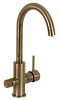 Remer Смеситель для кухни, с независимым каналом для питьевой воды, цвет: vecchio ottone N792DWVO